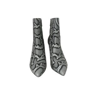 MICHAEL Michael Kors Black Snake Pattern Ankle Boots